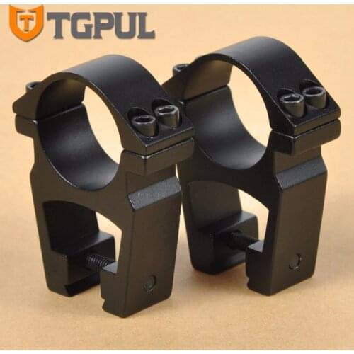 TGPUL 11mm Dovetail Scope Rings Tactical Rifle 1 inch Diameter Ultra High Profile Red Dot Sight Mount See-through Hunting