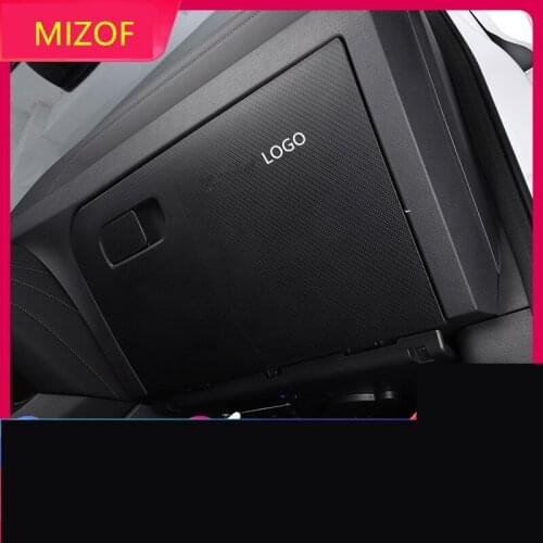 Carbon Fibre Copilot Passenger Storage Box Protective Anti-Kick Sticker Pad Mat For Great Wall Haval F7 F7X CAB190