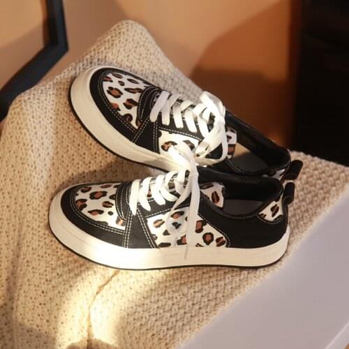 Zebra pattern thick-soled womens canvas shoes tide 2021 spring and autumn trend casual fashion sneakers large size 35-40