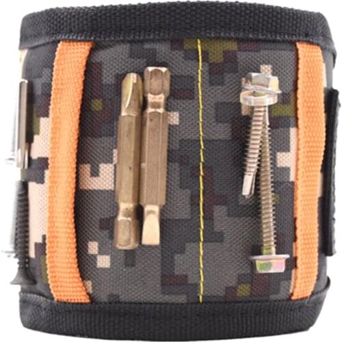 15 Magnets Camouflage Wrist Magnetic Storage Bag Repair Tool Magnets Bangles Holding Scissors Screws Nails Tips Storage Tools