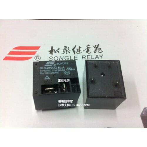 2pcs/lot Relays SLC-24VDC-SL-A 4PIN 30A T91 New and original