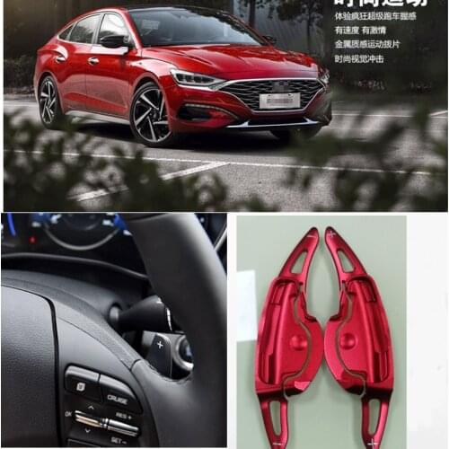 2PCS Steering Wheel DSG Shift Paddle Shifters Extension Aluminum For Hyundai LA FESTA 2019