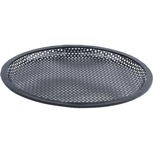 Car Black 10 inch Round Metal Mesh Speaker Sub Box Subwoofer Grill Cover