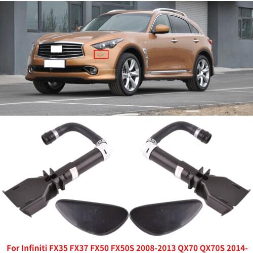 CAPQX For Infiniti FX35 FX37 FX50 FX50S 08-13 QX70 QX70S 14- Front Bumper Headlight Washer Nozzle Cover Water Spray Jet Actuator