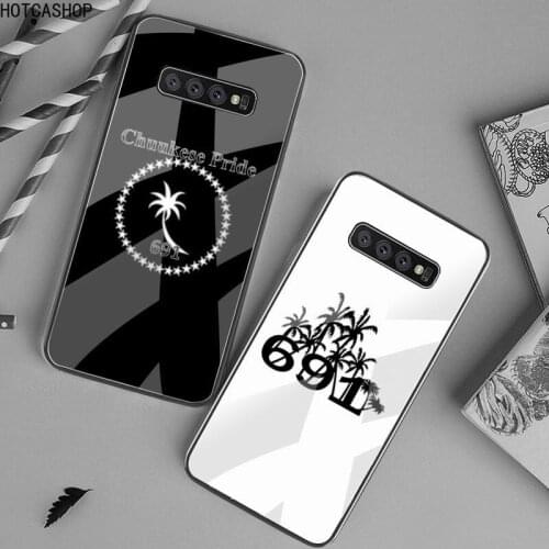 Chuuk Chuukese Pride 691 Flag Phone Case Tempered Glass For Samsung S20 Plus S7 S8 S9 S10 Plus Note 8 9 10 Plus