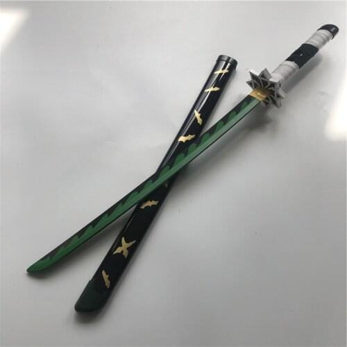 Kimetsu no Yaiba Sword Weapon 1:1 Demon Slayer Shinazugawa Sanemi Rengoku Kyoujurou Cosplay Sword Ninja Knife wood Prop 80cm
