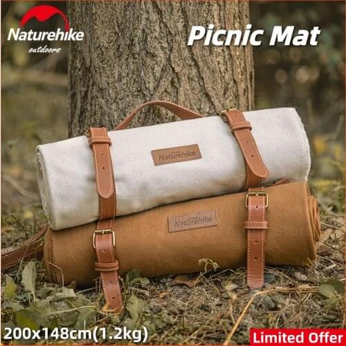 Naturehike Picnic Blanket Canvas Portable Picnic Mat Ultralight Beach Blanket Ground Travel Mat Outdoor Mattress Camping Mat