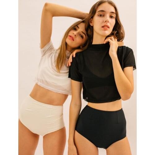 2021 New Women Solid Two Piece Swimsuit Push Up Swimwear High Waist Bathing Suits Shorts Surfing Suits Bathing Beachwear