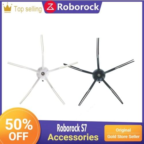 Roborock vacuum cleaner robot black soft rubber side brush accessories for S65 S55 Max/S65 Pure S65 MaxV E45 S45 S45 S45 Max S75