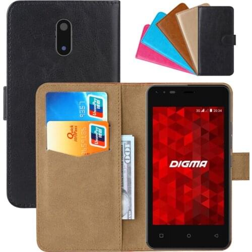 Luxury Wallet Case For Digma VOX V40 3G PU Leather Retro Flip Cover Magnetic Fashion Cases Strap