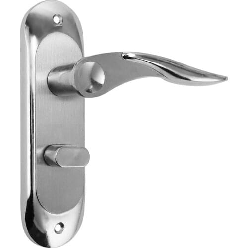 Interior Door Handle Stainless Steel Curved Home Security Bedroom Split Door Knob Household Accessories