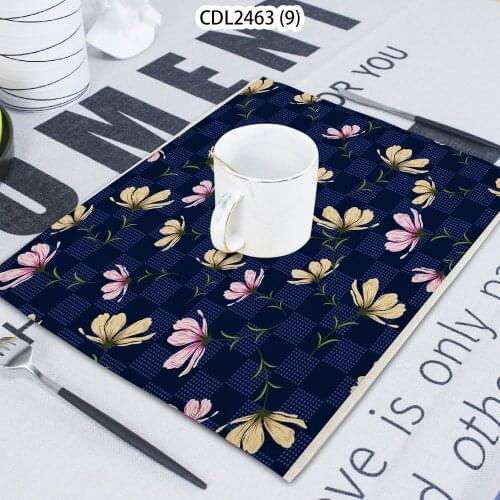 Blooming Flower Printed Napkin Cloth Home Table Decoration Table Mat Untersetzer Towel Tea Towel Coaster 42*32 Servilletas Tela