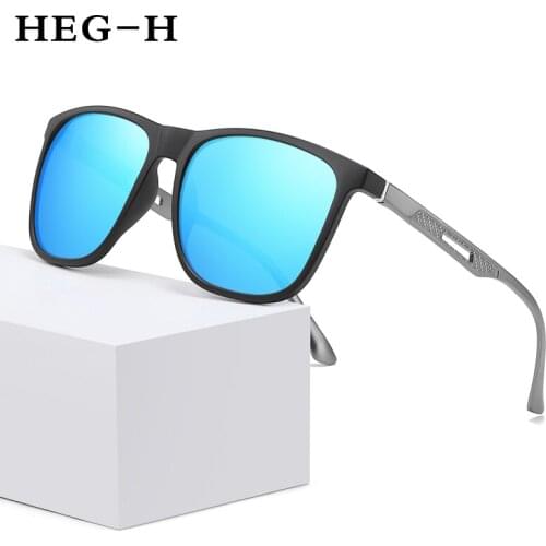 Trends 2021 Men Polarized Sunglasses Aluminum Magnesium Sun Glasses Driving Glasses Square Shades For Men Oculos masculino Male