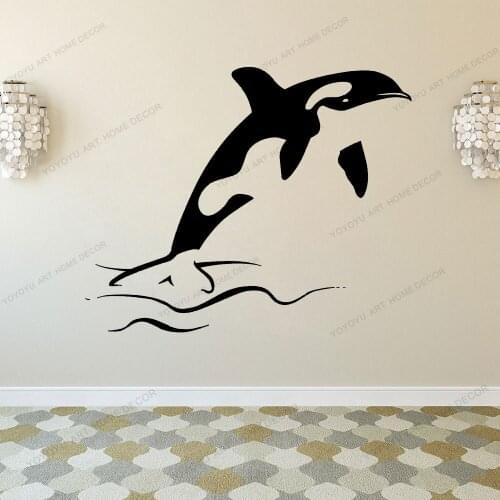 Sea Animal Wall Decal Aquatic Ocean Kids Bedroom Baby Room Bathroom Home Decor Vinyl Window Stickers CX514