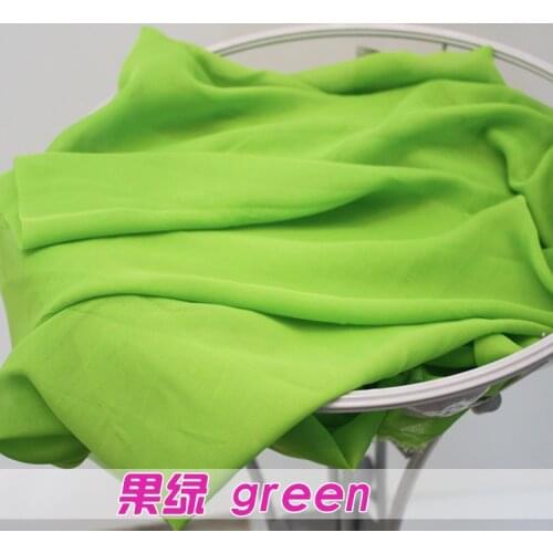 Green Chiffon Fabric Sheer Bridal Wedding Dress Lining Fabric Skirt 60" Wide 5 Yards Per Lot Free Shipping