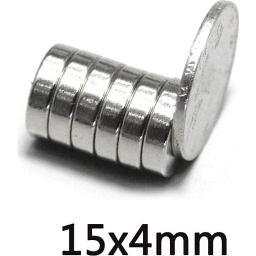 20/30/50pcs 15x4 mm Strong Cylinder Rare Earth Magnet 15mmx4mm Round Neodymium Magnets 15x4mm Mini Small Magnet 15*4 mm