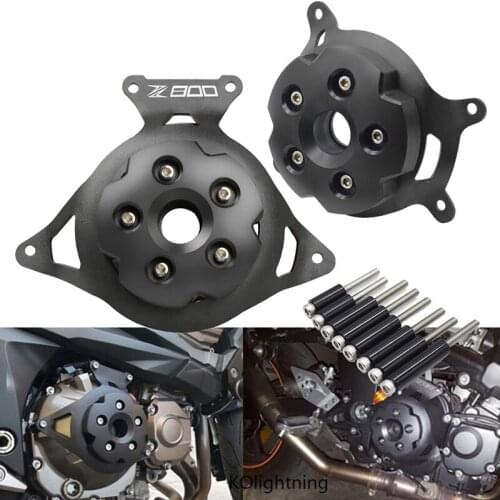 2008-2016 for Kawasaki Z800 Motorcycle Modified Engine Protection Cover Aluminum alloy Non-destructive installation