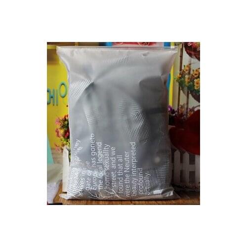 35cm*45cm*20mic letter Clothing Packaging High Quality Clothes Zip Lock Plastic Bag Clear Resealable Bag Ziplock Bags100pcs/lots