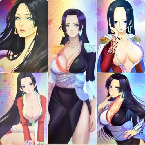 Anime Flash Card Luffy Anaconda Hancock Five Small Sets of Flash Card Anime Flash Card Collection Card