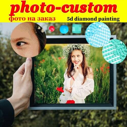 Photo Custom 5D DIY Diamond Painting Full Square/Round Diamond Embroidery Pictures Of Rhinestones Cross Stitch Art Mosaic Decor