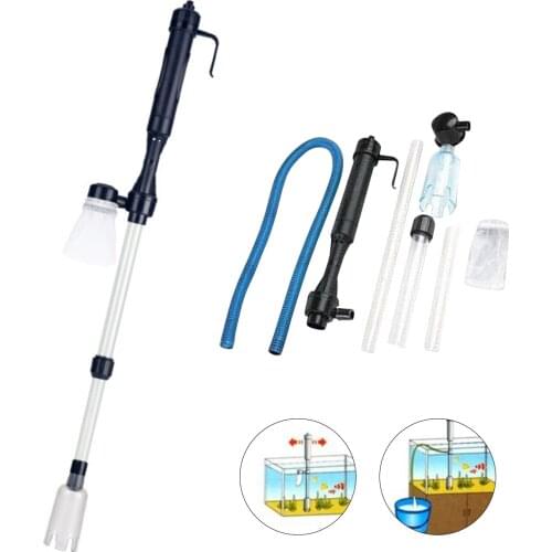 Battery Powered Siphon Pump Water Filter Aquarium Cleaner Fish Tank Vacuum Cleaner, Siphon Cleaning Tool For Gravel Sand