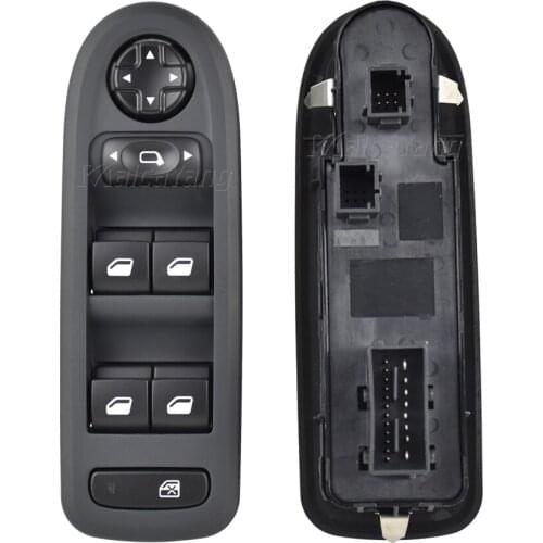 Black Driver Side Electric Power Master Window Switch 96666289ZE-C0 For Peugeot 208 308 408 2009-2013