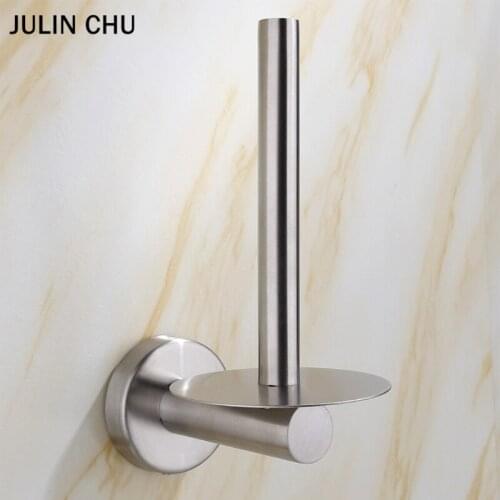Adhesive Toilet Paper Holder 304 Stainless Steel for Bathroom Kitchen WC Washroom Tissue Paper Roll Holders Stand Papers Shelves