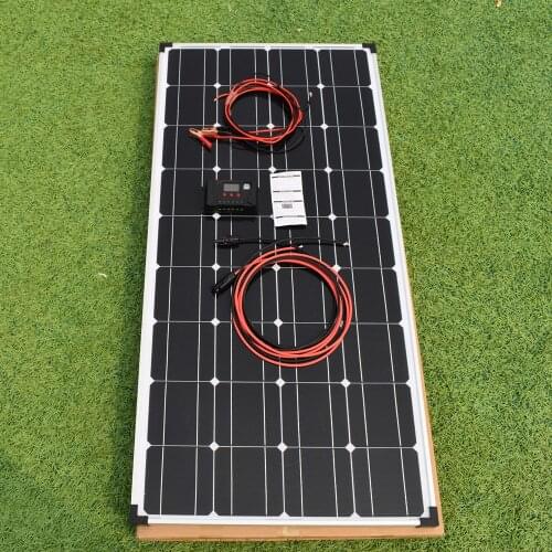 A Grade Photovoltaic Panel 18V 100w 200W Portable Rigid Solar Panel Monocrystalline Cell 1000w System Kit 25 Years Warranty