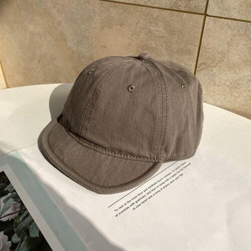 American Original Short Brim Cap Small Edge Street Hip Hop Baseball Cap Tide Soft Top Soft Edge Comfortable Tooling Hat Men