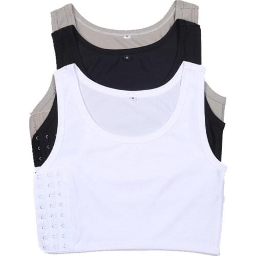 Chest Breast Binder Plus Size Tomboy Trans Short Shaper Corset Les Lesbian Undershirt Women Cosplay Vest Tank Tops