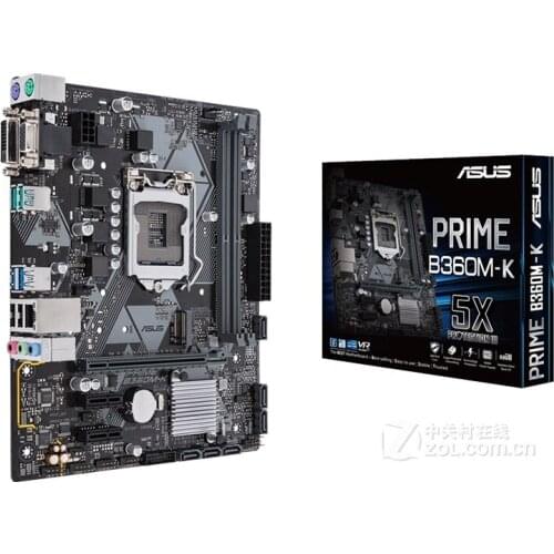 New for ASUS PRIME B360M-K motherboard LGA 1151 DDR4 USB3.1 SATA3 DVI VGA 32GB B360 desktop motherboard Free shipping