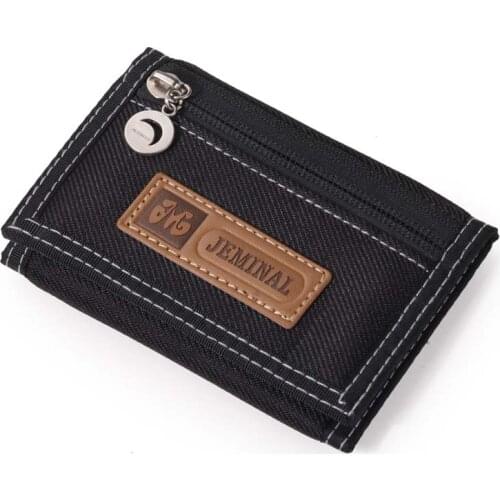 Fashion Men Wallets Canvas Fabric Fold Mans Waterproof Purses Male Wallet Coin Purse Burse Moneybags Cards Holder Wallet Clips