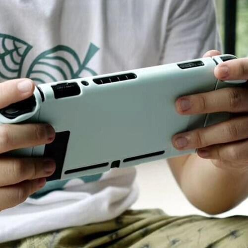 Soft Solid Color Shockproof Full Protective Case Cover for Switch Game Console Anti-slip Anti-fingerprint Games Accessories