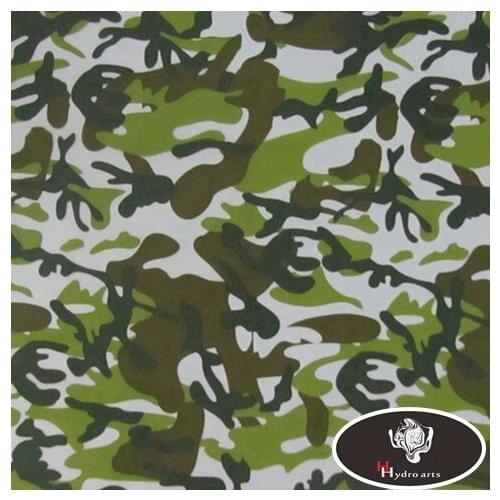 Excellent quality green camo hydrographics film water transfer printing film 50cm wide aqua print HFC012