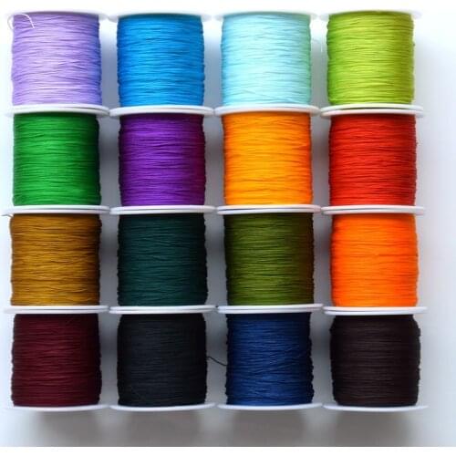 0.4mm Wholesale Jade Thread Hand-woven Bracelet Beaded String Wenwan Thread Dense Matte Rope Jewelry Making