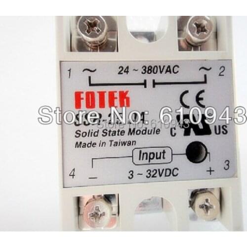 FOTEK SSR-25DA Manufacturer 25A ssr relay,input 3-32VDC output 24-380VAC