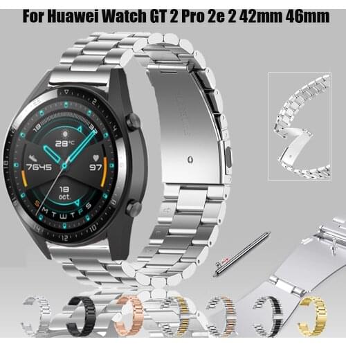 Stainless steel strap for Huawei Watch GT 2 Pro/GT 2e Watchband for Huawei Watch GT 2 42mm 46mm Bracelets Replacement Wristbelts