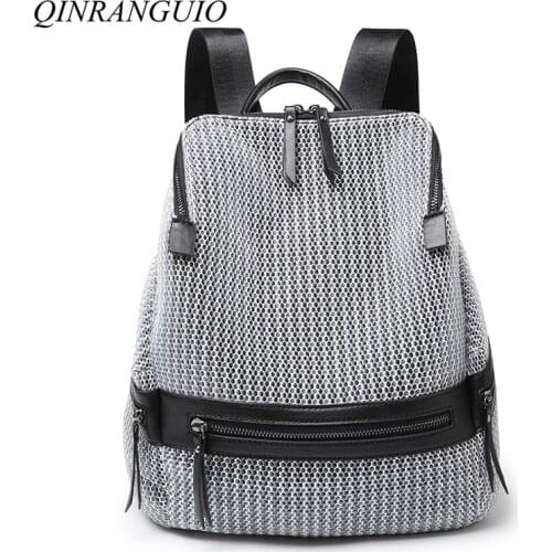 QINRANGUIO Nylon Backpack Women Fashion Women Backpack 2020 Large Capacity School Bags for Teenage Girls School Backpack Travel
