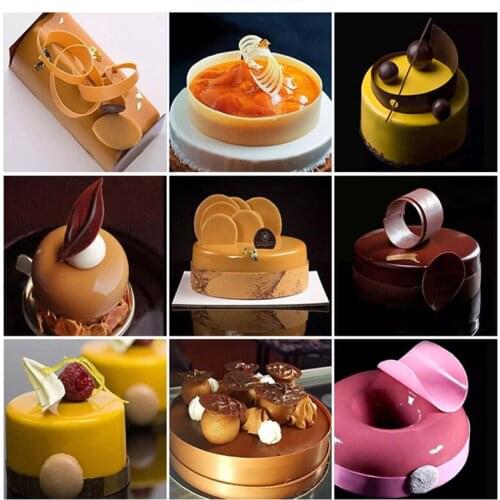 French MF DR Chocolate Cellophane Size 40 * 60cm Three kinds of thickness optional cake decoration Baking supplies