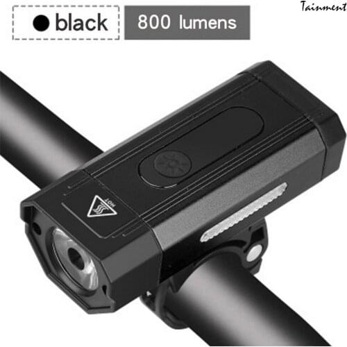 4 Lighting Modes LED Headlight 800 Lumens Bicycle Light USB Rechargeable 2500mAh Bike Light IPX6 Waterproof Bike Accessories New
