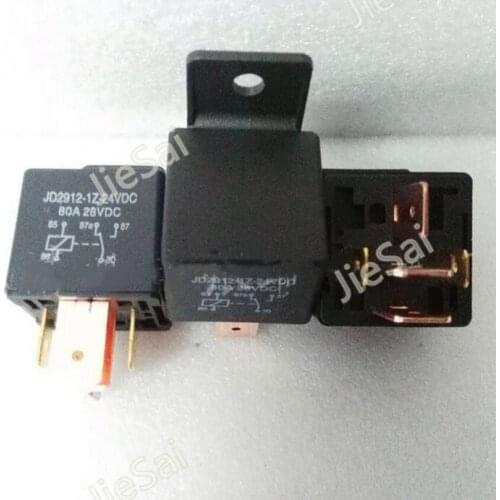 High quality 80A 24VDC 5 pin car relay auto relay with mounting hole NONC