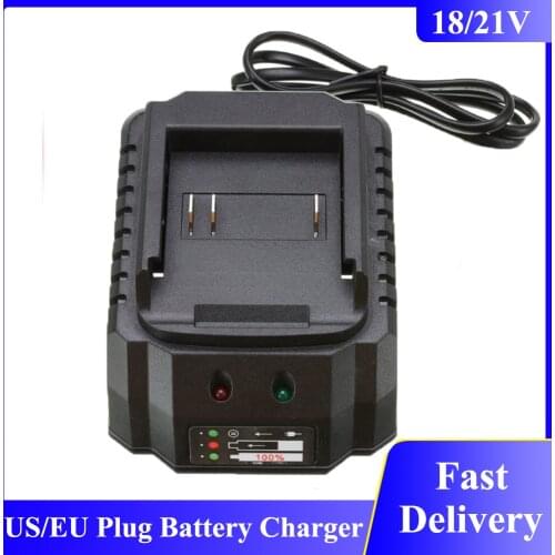 18V 21V Battery Charger EU/US Plug Power Tool Portable High Power Smart Fast Li-Ion Battery Charger For Makita Replacement