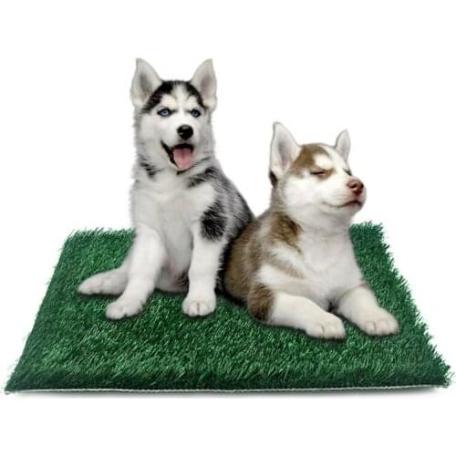 1PC Pet Puppy Potty Trainer Indoor Training Toilet Dog Artificial Turf Grass Pad Pee Mat Patch For Small Medium Sized Dog