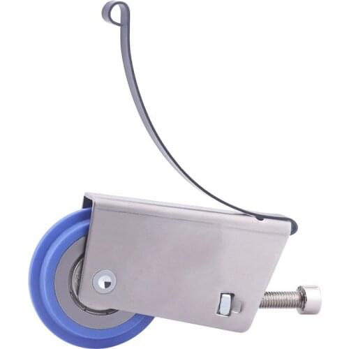 1PCS 304Stainless Steel Sliding Door Lower Rollers Mute Single Nylon Wheel Wardrobe Cabinet Door Pulley Door Pulley Accessories