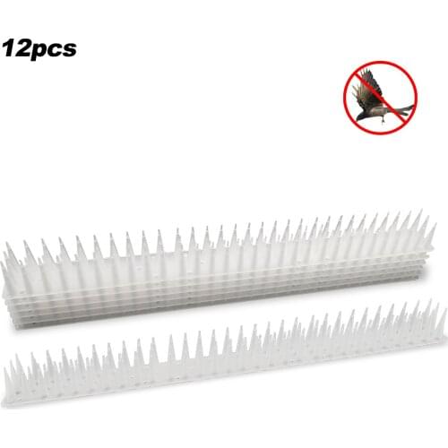12pcs Anti Bird Cat Thief Thorn Intruder Repellent Practical Deterrent Anti-theft Fencing Garden Fence Wall Spikes Dropshipping