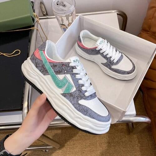 2021 Kawaii Patchwork Shoes Womens Sports Shoes Fashion Womens Sneakers Woman Casual Shoes Casual Womens Vulcanized Shoes New