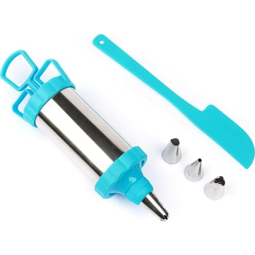 403 Stainless Steel Pastry Cookie Decorating Gun Sets Biscuit Press Maker Cream DIY Syringe Extruder Nozzles Kitchen Baking Tool