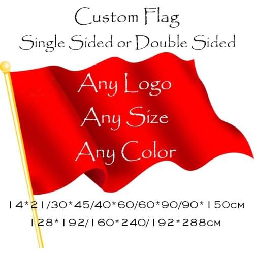 AMMIWAY Any Size Single or Double Sided 100D Polyester Custom Flags and Banners Customized Logo Printed Sport Outdoor Flags