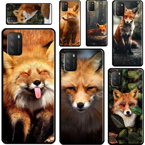 Cute Fox In Autumn For POCO X3 Pro F2 F3 M3 Case For Xiaomi Mi 11 Ultra Note 10 Lite Mi A3 9T 10T Pro Cover