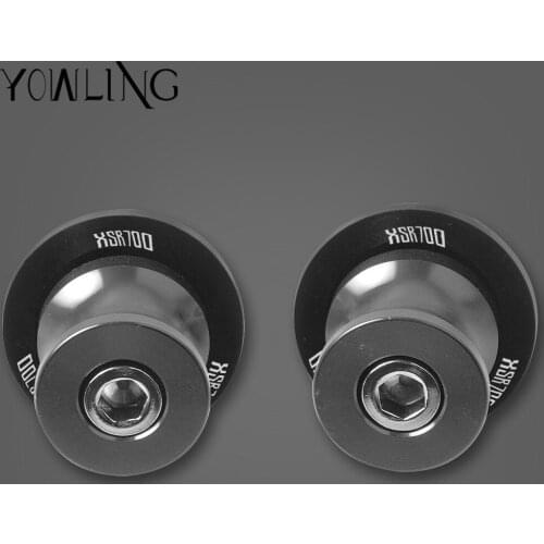 For Yamaha XSR700 XSR 700 ABS 2016-2017 Motorcycle Accessories CNC Swingarm Sliders Spools Stand Screws XSR700 LOGO